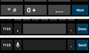 keyboard action